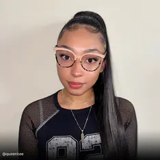 Oval Pink/Tortoiseshell Eyeglasses