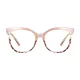 Oval Pink/Tortoiseshell Eyeglasses