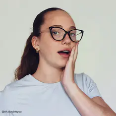 Cat-eye Black Eyeglasses