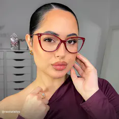 Cat-eye Wine Eyeglasses