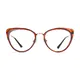 Cat-eye Transparent Amber Eyeglasses