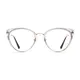 Cat-eye Transparent Gray Eyeglasses
