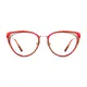 Cat-eye Transparent Red Eyeglasses