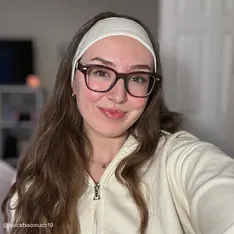 Oval Transparent Brown Eyeglasses