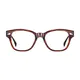 Oval Transparent Brown Eyeglasses