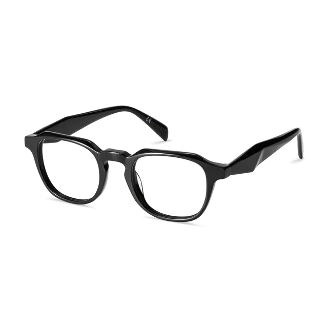 Square Black Eyeglasses