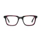 Rectangle Transparent Red Eyeglasses