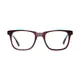 Rectangle Transparent Blue Eyeglasses
