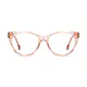 Cat-eye Transparent Amber Eyeglasses