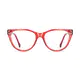 Cat-eye Transparent Red Eyeglasses