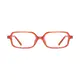 Rectangle Orange Eyeglasses