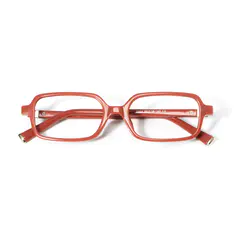 Rectangle Orange Eyeglasses