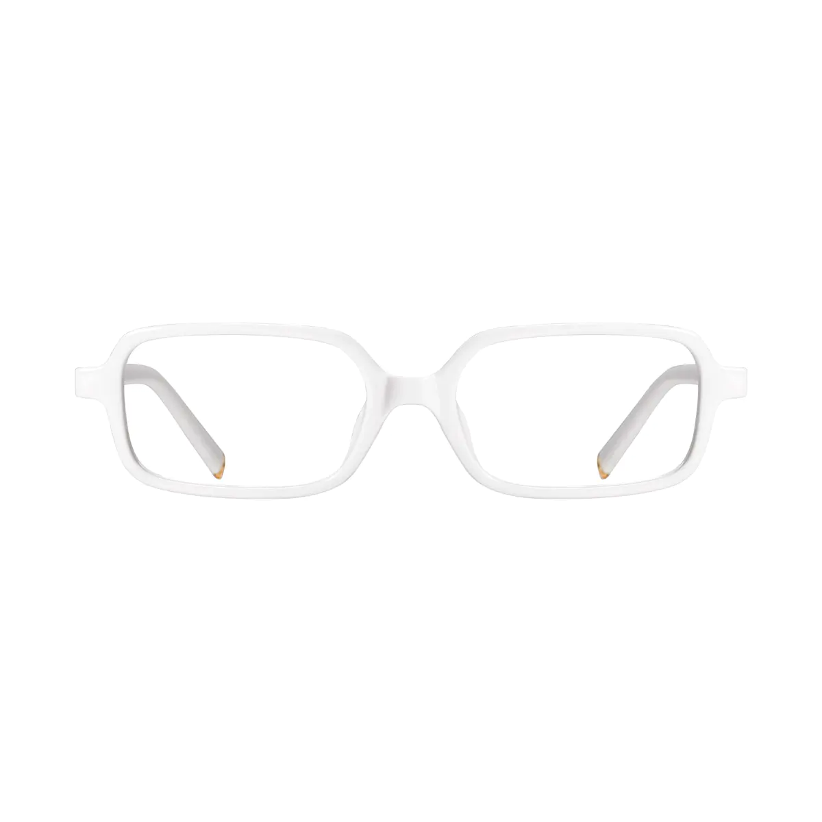 Rectangle White Eyeglasses