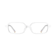Rectangle White Eyeglasses