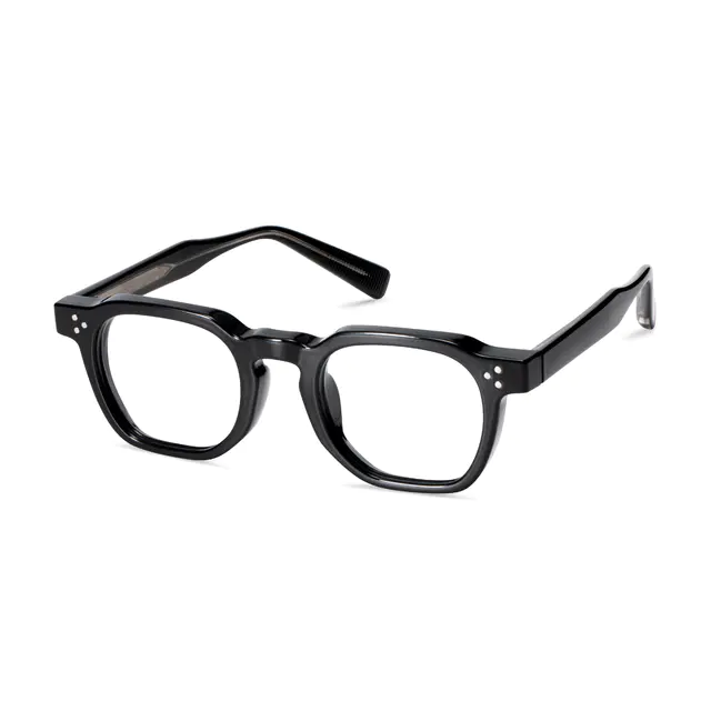 Oval Black Eyeglasses