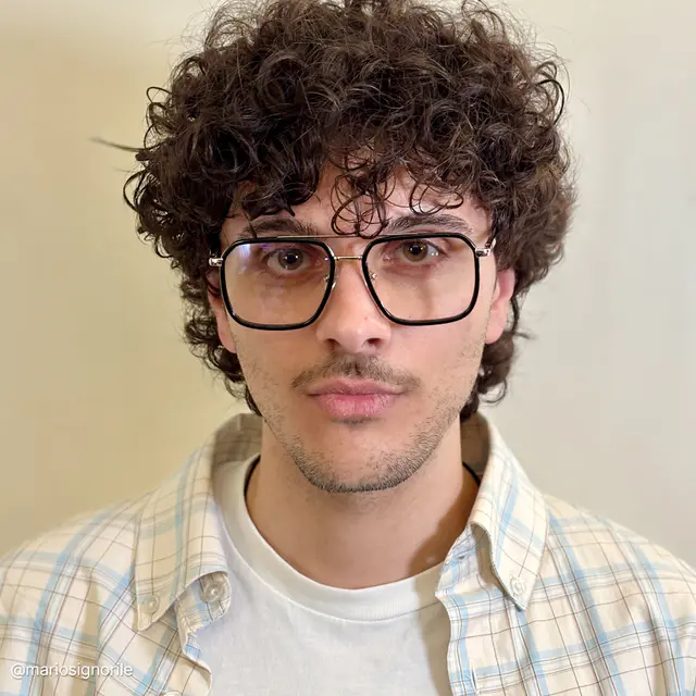 Aviator Black Gold Eyeglasses