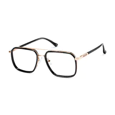 Aviator Black Gold Eyeglasses