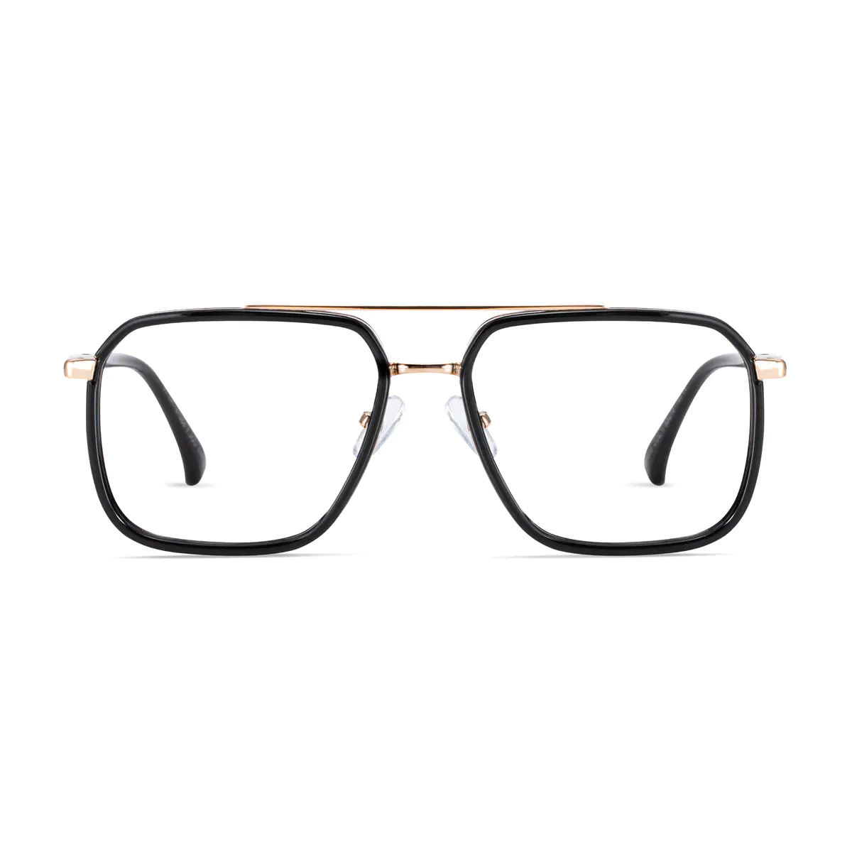 Aviator Black Gold Eyeglasses