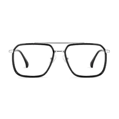 Aviator Black/Silver Eyeglasses