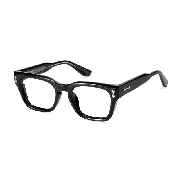 Rectangle Black Eyeglasses