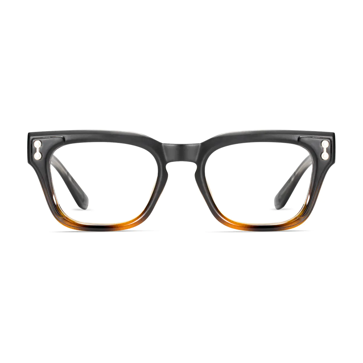 Rectangle Matte Black Eyeglasses