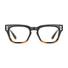 Rectangle Matte Black Eyeglasses
