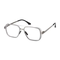 Aviator Transparent Gray Eyeglasses