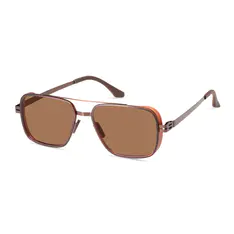 Aviator Transparent Amber Eyeglasses