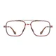 Aviator Transparent Amber Eyeglasses