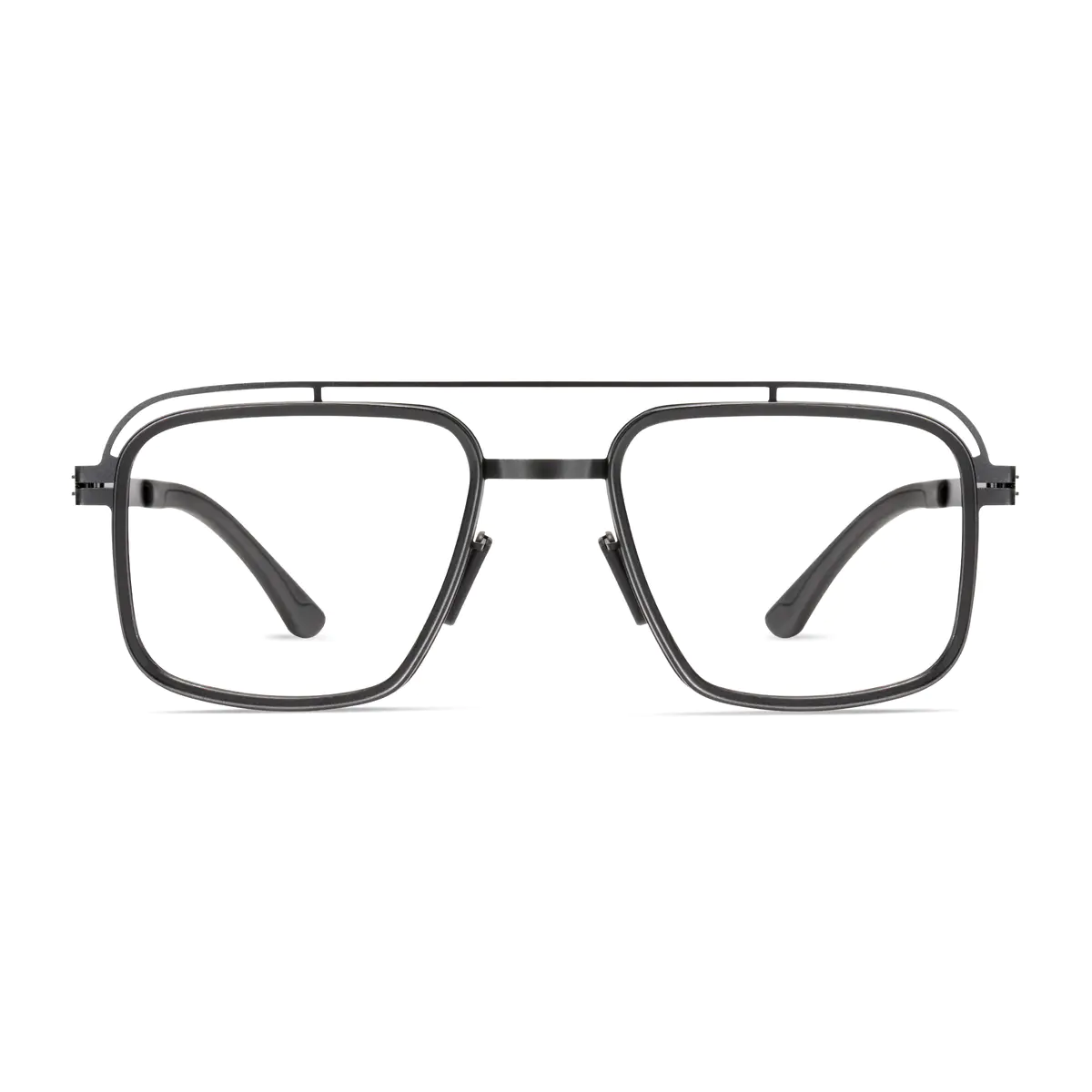 Aviator Matte Black Eyeglasses