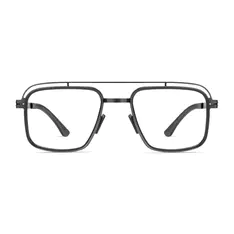 Aviator Matte Black Eyeglasses