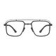Aviator Matte Black Eyeglasses