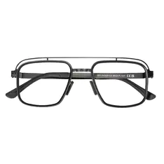 Aviator Matte Black Eyeglasses