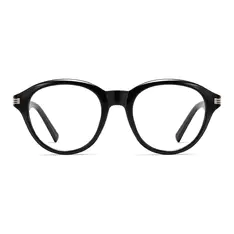 Oval Black Eyeglasses