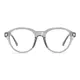 Oval Transparent Gray Eyeglasses