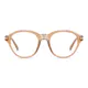 Oval Transparent Amber Eyeglasses