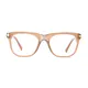 Rectangle Transparent Amber Eyeglasses