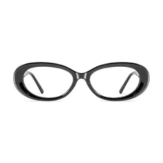 Oval Black Eyeglasses