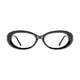 Oval Black Eyeglasses