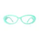 Oval Green Eyeglasses