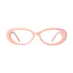 Oval Pink Eyeglasses