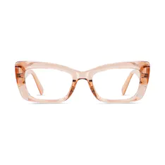 Cat-eye Transparent Pink Eyeglasses