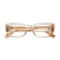 Cat-eye Transparent Amber Eyeglasses