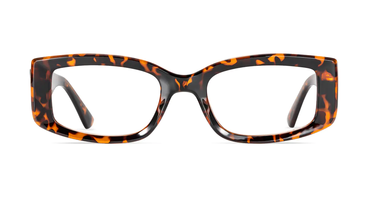Rectangle Tortoiseshell Eyeglasses