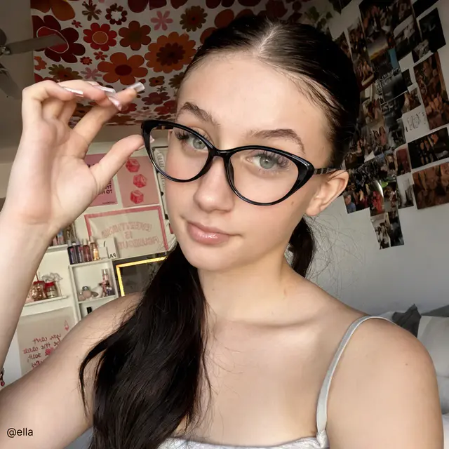 Cat-eye Black Eyeglasses