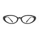 Oval Black Eyeglasses