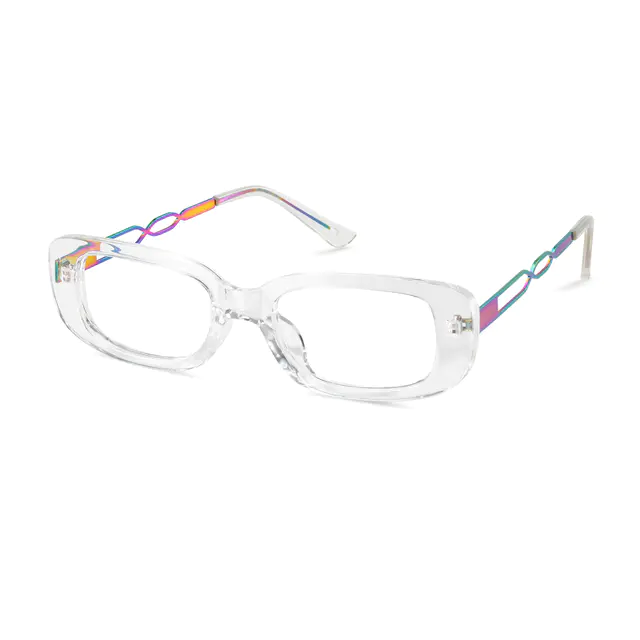 Rectangle Clear Eyeglasses