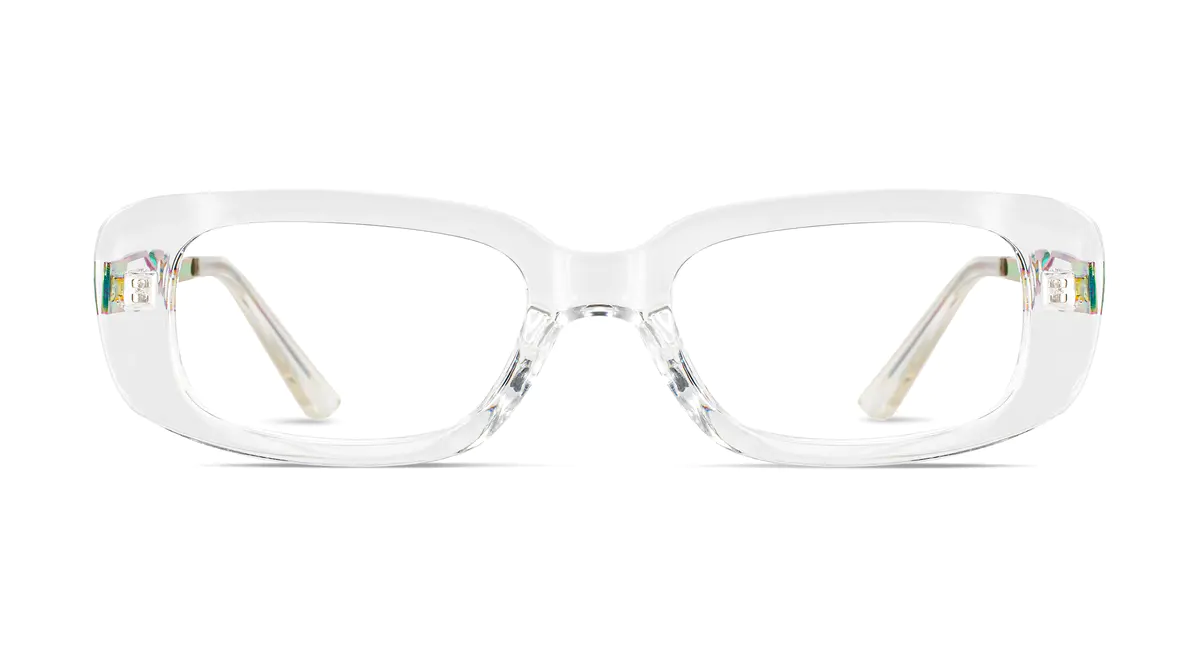 Rectangle Clear Eyeglasses
