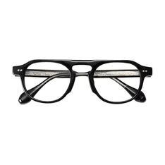 Round Black Eyeglasses