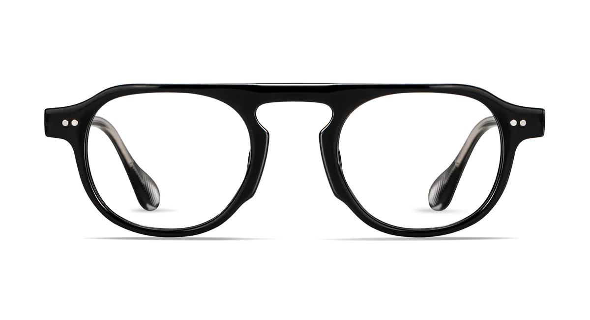 Round Black Eyeglasses